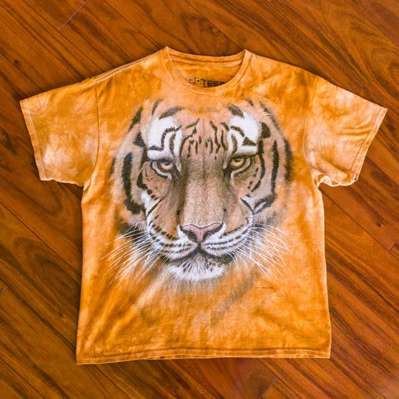 tiger tie dye shirt